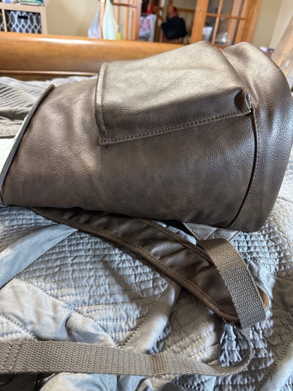 thirty-one Brown Faux Leather backpack cooler Great condition - Picture 12 of 12